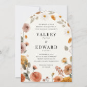 秋ボホフローラ結婚式招待状 招待状 (正面)