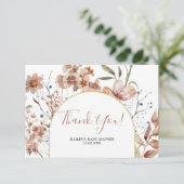 秋ボホベイビーシャワーサンキューカード サンキューカード (スタンド正面)