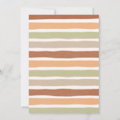 秋ボホベイビー服男女兼用赤ちゃんシャワー 招待状 (裏面)