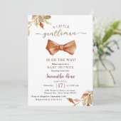 秋ボホマンテンダーボウタイベビーシャワー 招待状 (スタンド正面)