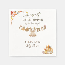 秋ボホランドリー彼女の方法で少しカボチャ スタンダードカクテルナプキン