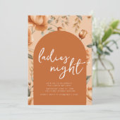 秋ボホレディースナイトパーティの招待状 招待状 (スタンド正面)