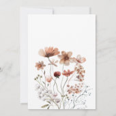 秋ボホワイルドフラワーズ1st誕生日パーティーインビタット 招待状 (裏面)