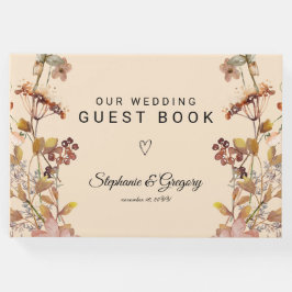 秋ボホワイルドフラワー結婚ズ ゲストブック