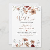 秋ボホ我々の小さな野生の1つの活性化している 招待状 (正面)