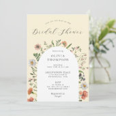秋ボホ春ワイルドフラワーアーチブライダルシャワー 招待状 (スタンド正面)