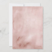 秋ボホ秋のフローラガールベビー服シャワー 招待状 (裏面)