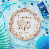 秋ボホ素朴パンプキンオンダーフル紙プレート ペーパープレート (パーティー)