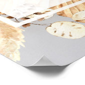 秋ボホ素朴ブライダルシャワーへようこそ ポスター (角)