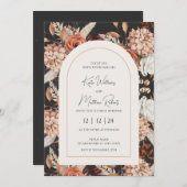 秋ボホ素朴結婚式招待状 招待状 (正面/裏面)