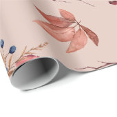 秋ボホ素朴赤ちゃんシャワー ラッピングペーパー (ロールコーナー)