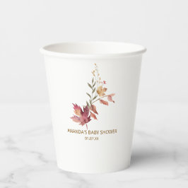 秋ボホ素朴赤ちゃんシャワー 紙コップ