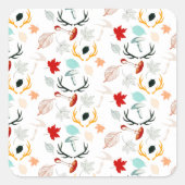 秋ボホ葉秋フォレストウォーター色 スクエアシール (正面)