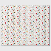 秋ボホ葉秋フォレストウォーター色 ラッピングペーパー (フラット)