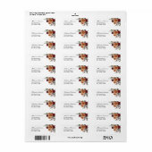 秋ボーフローラブライダルシャワーリターン ラベル (フルシート)