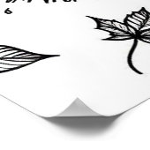 秋ポスターガールカラーリングページ ポスター (角)