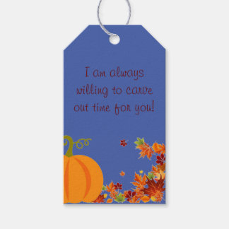 秋ポップ・アートのバイラベル ギフトタグ