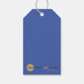 秋ポップ・アートのバイラベル ギフトタグ (裏面)