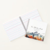 秋マウンテンウォーター結婚カラーズゲスト ノートブック (内部)