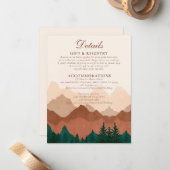 秋マウンテンテラコッタフォレ結婚スト詳細 ノートカード (正面/裏面インサイチュ)