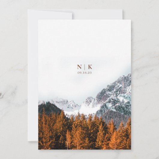 秋マウンテンテラコッタフォレ結婚スト セーブザデート (裏面)