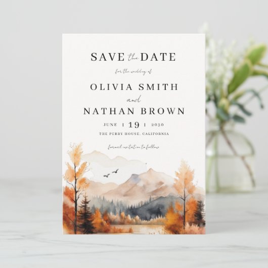 秋マウンテンフォト結婚ズ セーブザデート (スタンド正面)