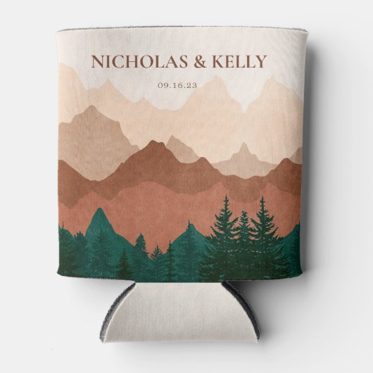 秋マウンテンフォレスト結婚式の引き出物クーラーボックス 缶クーラー (正面)