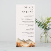 秋マウンテン結婚式 プログラム (スタンド正面)