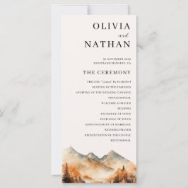 秋マウンテン結婚式 プログラム