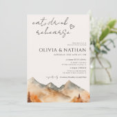 秋マウン結婚テンのリハーサルディナー 招待状 (スタンド正面)