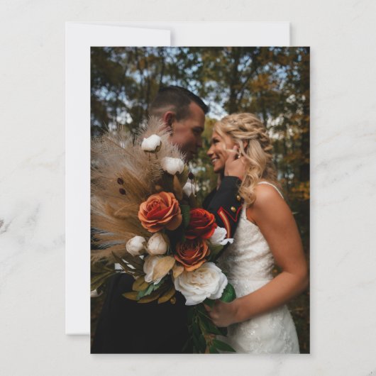 秋マウン結婚テン写真 招待状 (裏面)