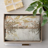 秋マスタードオレンジエフエメラスクリプトデコップアート 薄葉紙 (ギフト)