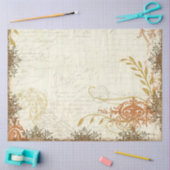 秋マスタードオレンジエフエメラスクリプトデコップアート 薄葉紙 (クラフト)