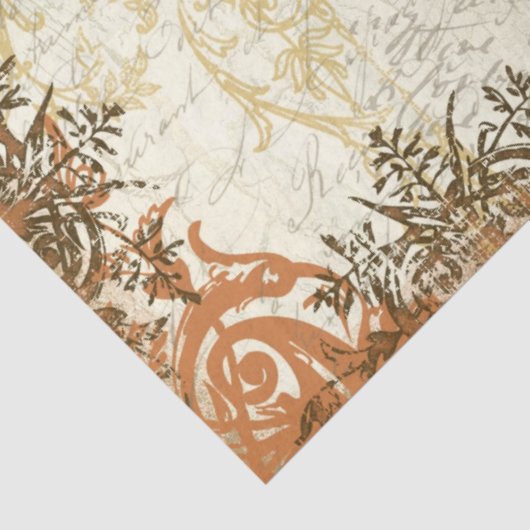 秋マスタードオレンジエフエメラスクリプトデコップアート 薄葉紙 (詳細)