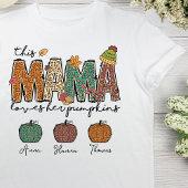 秋ママラブザフザパンプキンヒョウ Tシャツ