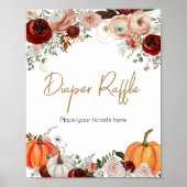 秋マルサラバーガンディフローラパンプキンオムツラッフル ポスター (正面)