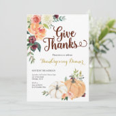 秋マルサラパンプキンサンクスギビングディナー 招待状 (スタンド正面)