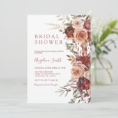 秋マルサラフラワーブライダルシャワー 招待状 (スタンド正面)