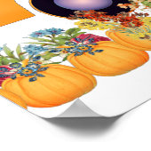 秋マーケットパンプキンパッチファームハウスハンドメイドトラック ポスター (角)