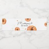 秋ミニマリストカボチャ赤ちゃんシャワーボトルラベル ペットボトルラベル (シングルラベル)