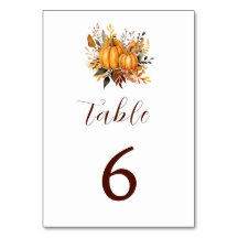 秋ミニマルの結婚かぼちゃ招待状