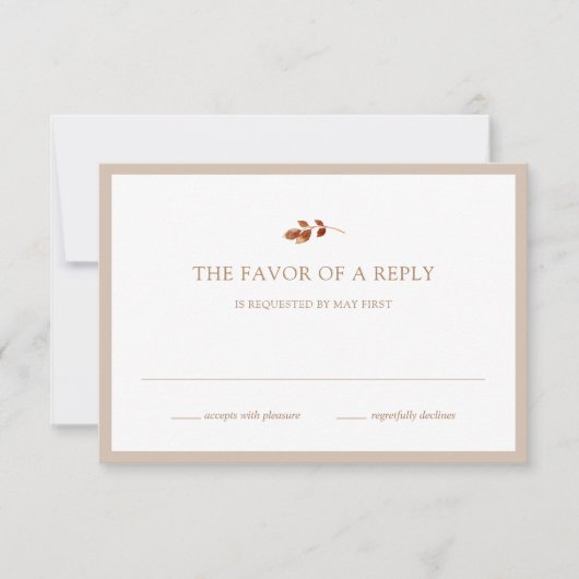 秋ミニマルトープ 出欠カード (正面)