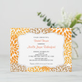 秋ムズ結婚ブライダルまたはベビーシャワー招待状 招待状 (スタンド正面)