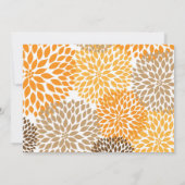 秋ムズ結婚ブライダルまたはベビーシャワー招待状 招待状 (裏面)