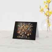 秋ムームブーケノートカード カード (黄色い花)