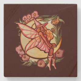 秋ムーンフェアリーウィッチ秋妖精 ストーンコースター