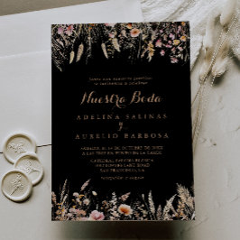 秋メドウワイルドフローラヌエストラボダ結婚ズ 招待状