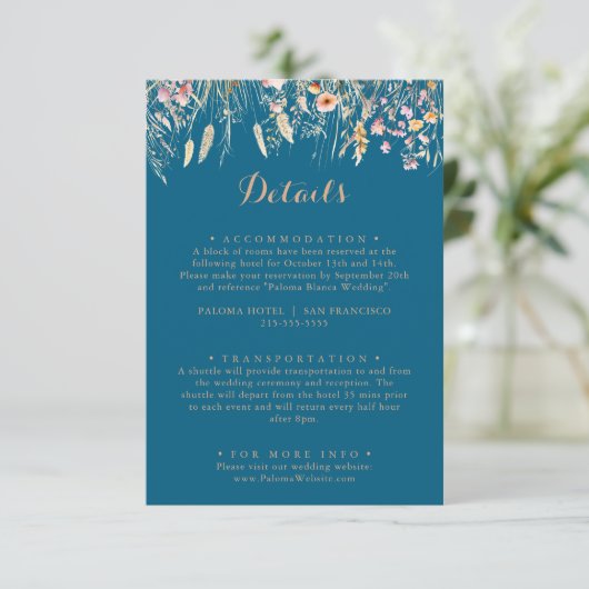 秋メドウワイルドフローラ結婚ズ詳細 エンクロージャーカード (スタンド正面)