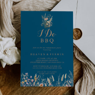 秋メドウワイルドフローラI do BBQ婚約パーティ 招待状