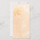 秋メープルエレガンス結婚ズサンキューフォトカード サンキューカード (裏面)